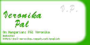 veronika pal business card